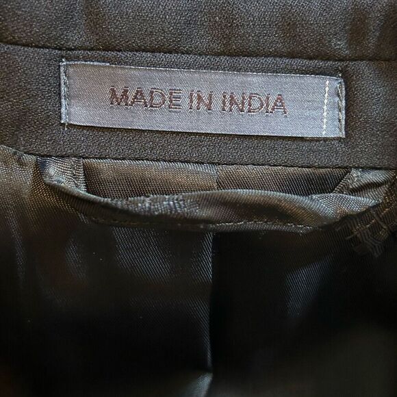 Ryan Seacrest Distinction Suit Jacket Navy Blue 38R 100% Wool - Picture 3 of 6